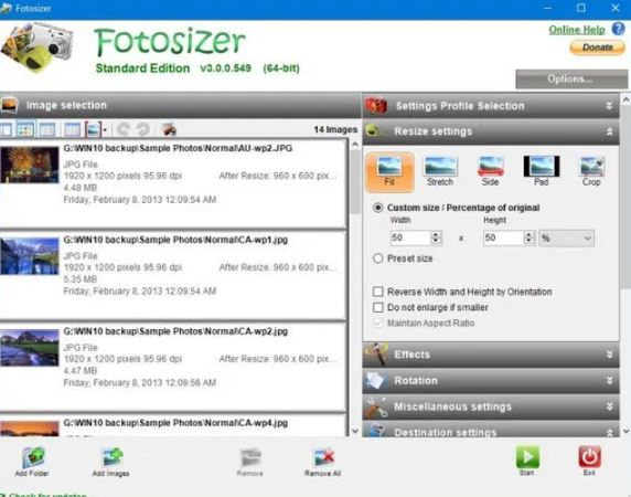 Fotosizer Professional 3 free download