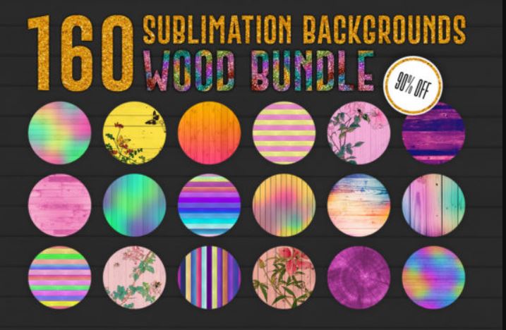 160 Sublimation Backgrounds BUNDLE 11425918