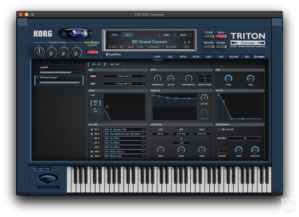 KORG TRITON Extreme v1.0.2 [WiN, MacOSX]