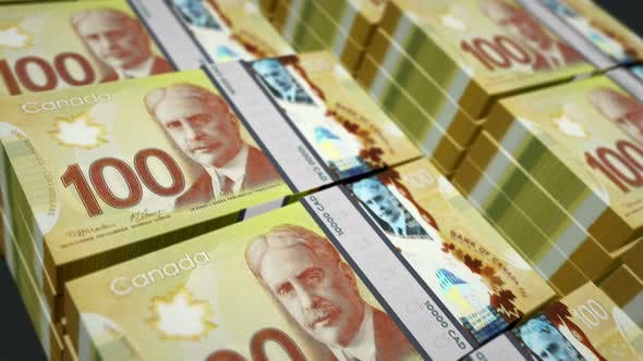 Videohive Canadian Dollar Money Counting Seamless Loop 33527860 Free Download