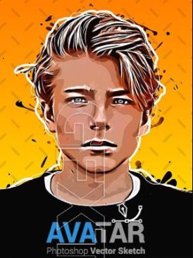 GraphicRiver - Vector Sketch - Avatar - Cartoon Photoshop Plugin 25184547