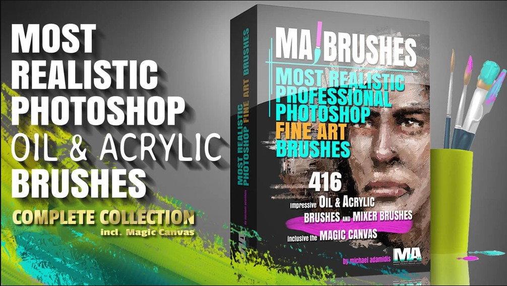 Gumroad – Realistic Photoshop Oil & Acrylic Brushes 