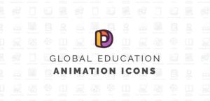 Videohive Global education Animation Icons 34465071