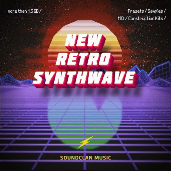 Soundclan Music New Retro Synthwave [WAV, MiDi, Synth Presets]