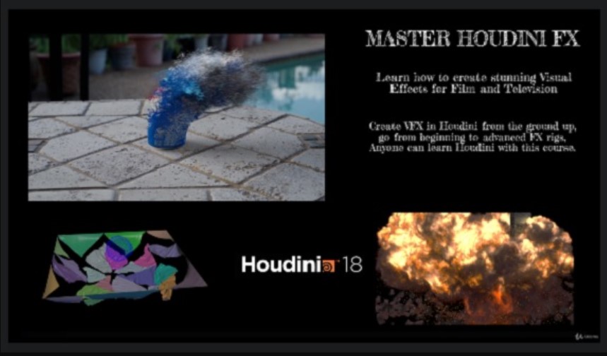 UDEMY – MASTER HOUDINI FX: CREATE STUNNING VISUAL EFFECTS RIGS