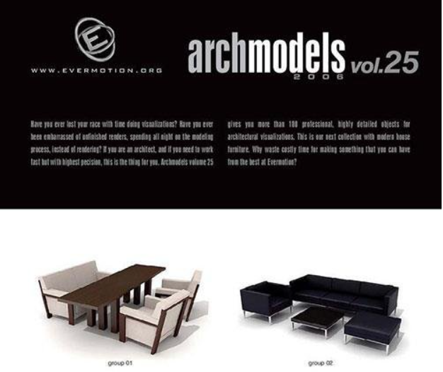 3D Models Evermotion Archmodels v 025