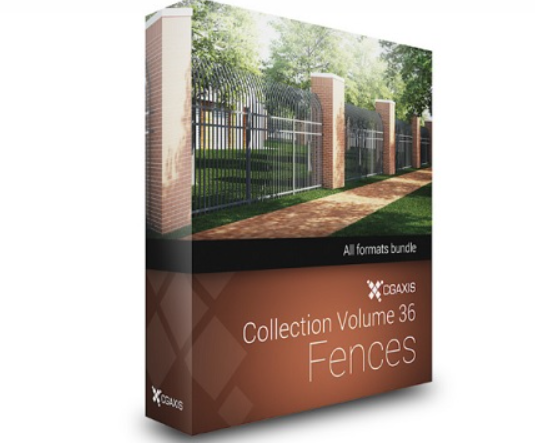 CGAxis – Models Volume 36 Fences