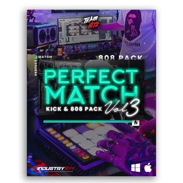 Industry Kits The Perfect Match Vol.3 [Kick & 808 Pack] [WAV, Synth Presets]