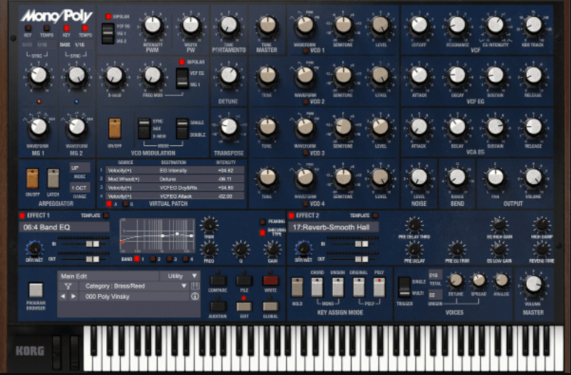 KORG MonoPoly v2.3.0 / v2.2.0 [WiN, MacOSX]