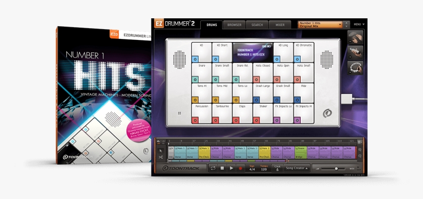 Toontrack Number 1 Hits EZX v1.5.1 [WiN, MacOSX]