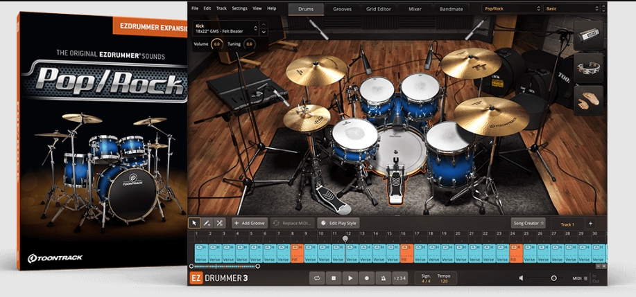 Toontrack Pop/Rock EZX v1.5.5 FULL [WiN, MacOSX]