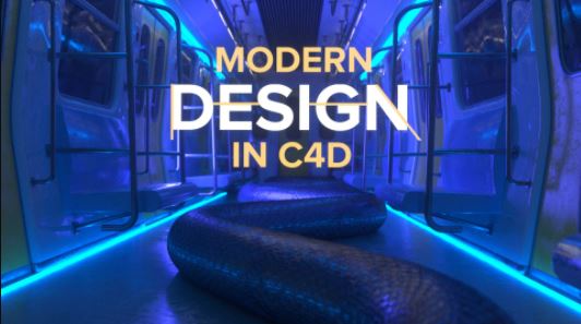 Motion Design School Modern Design in Cinema 4D Free Download