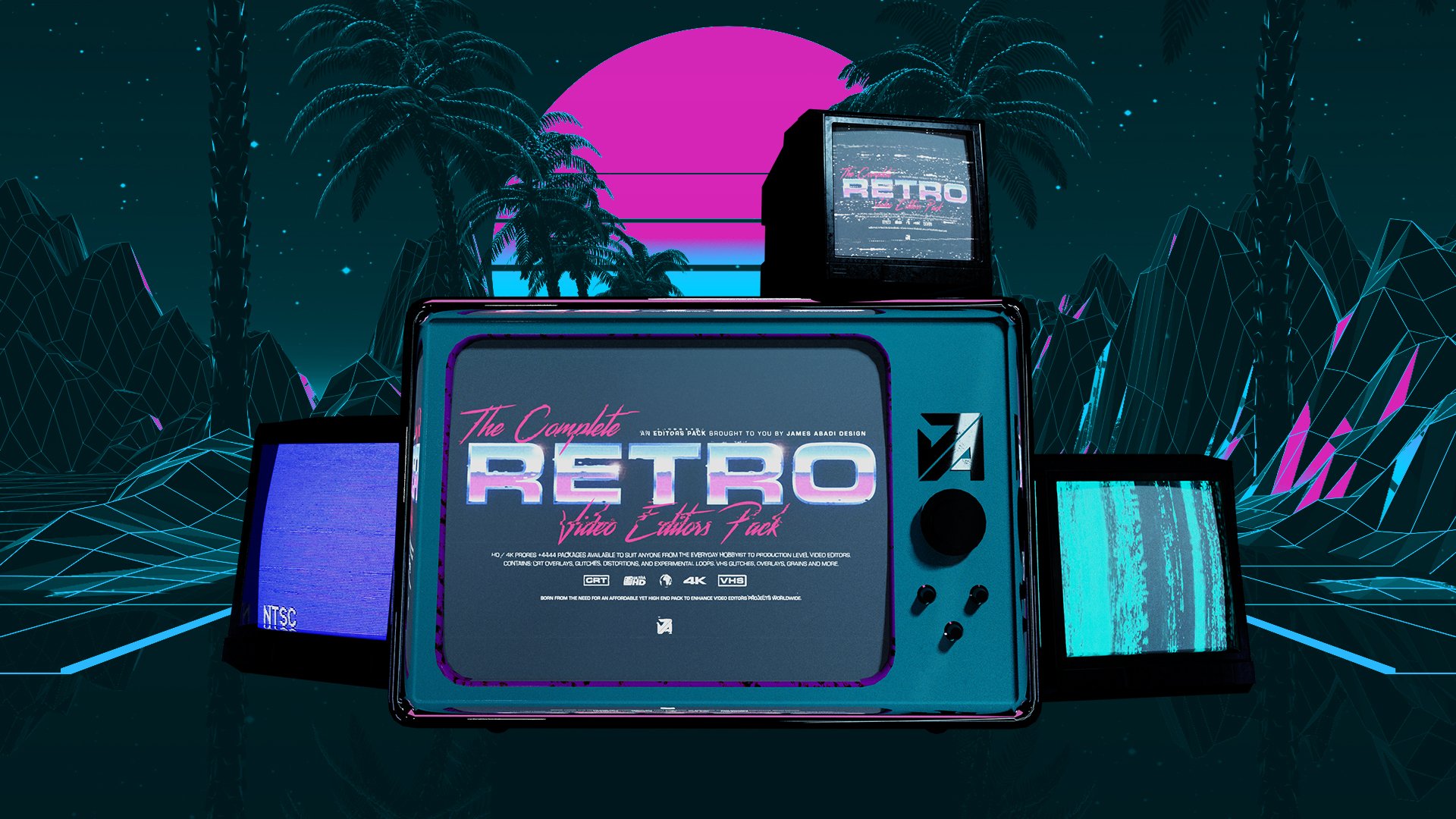 James Abadi Design – The Complete Retro Video Editors Pack Pro – 4K