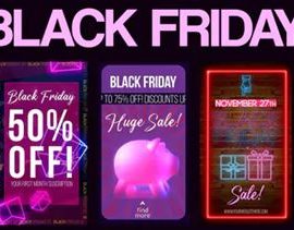 Videohive Black Friday & Cyber Monday Stories 34688303