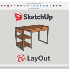 SketchUp furniture modeling + technical docs in LayOut