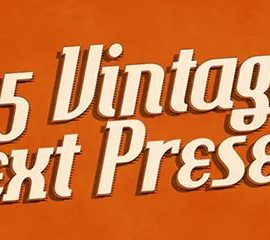 Videohive 15 Vintage Retro Text Presets 9472590