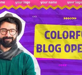 Videohive Colorful Blog Opener 34156613