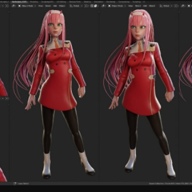 Artstation – Character Sculpt Zero Two by YanSculpts (premium)