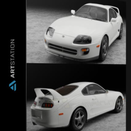 ARTSTATION – SUPRA 1998 3D MODEL BY CG CREW (Premium)