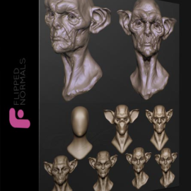 FLIPPED NORMALS – CONCEPT SCULPTING AN ORC BUST (Premium)