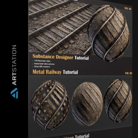 ARTSTATION – METAL RAILWAY TUTORIAL – VOL 08 BY MILAD KAMBARI (Premium)