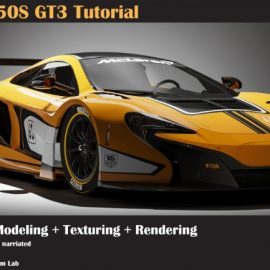 FLIPPED NORMALS – MCLAREN 650S GT3 TUTORIAL MODELING, TEXTURING, LIGHTING (Premium)