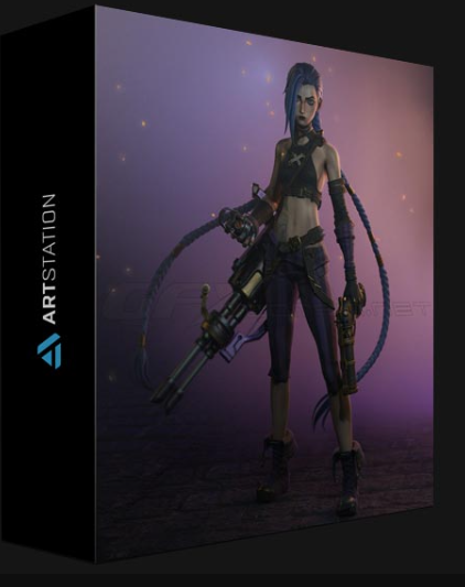 ARTSTATION – JINX MODELING – BLENDER 3.0 – FULL PROCESS VIDEO AND 3D MODEL BY FLYCAT FLY