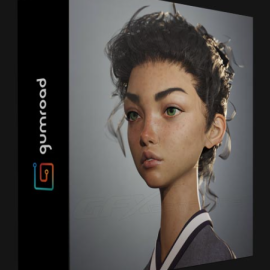 GUMROAD – BLENDER – SEMI-REALISTIC PORTRAIT MODELING (Premium)