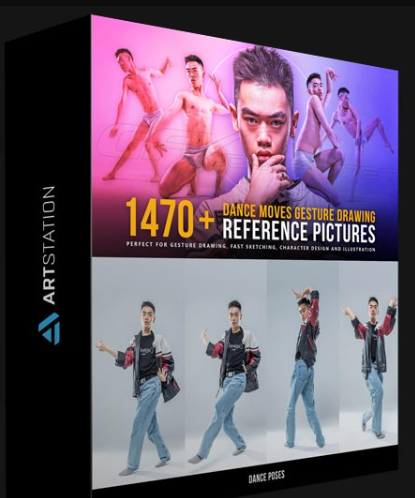 ARTSTATION – 1470+ DANCE MOVES GESTURE DRAWING REFERENCE PICTURES BY GRAFIT STUDIO