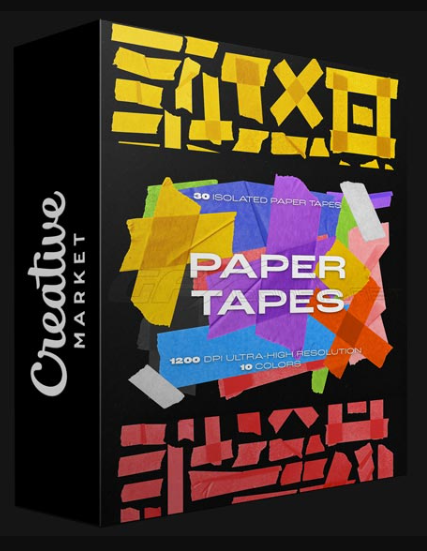 CREATIVE MARKET – PAPER TAPES VOL.1