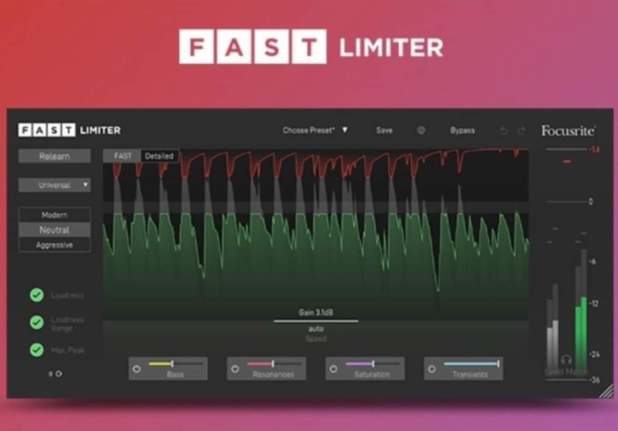 Focusrite Fast Limiter v1.0.0 [WiN]