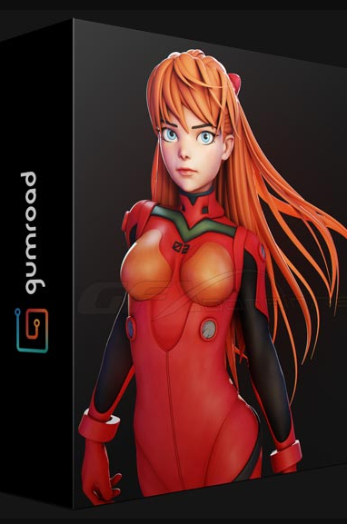 GUMROAD – ASUKA CHARACTER CREATION IN BLENDER