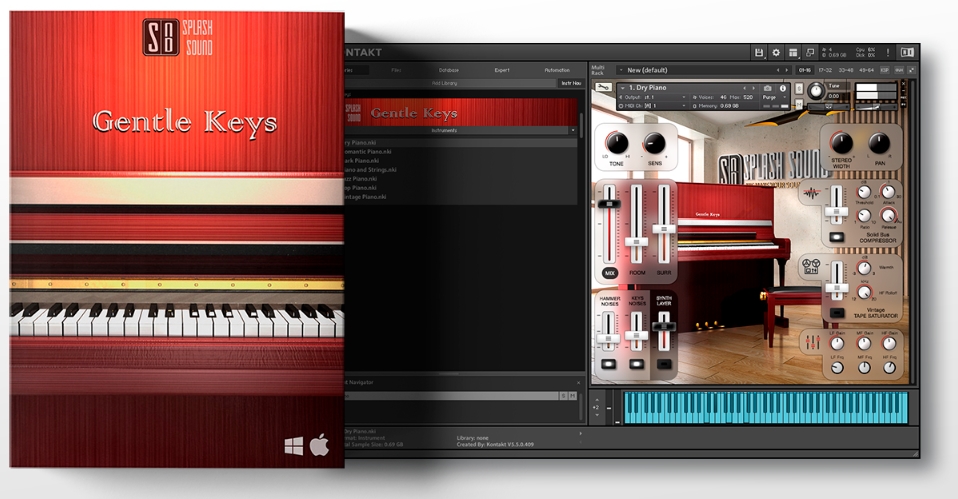 Splash Sound Gentle Keys v1.1.01 PROPER [KONTAKT]