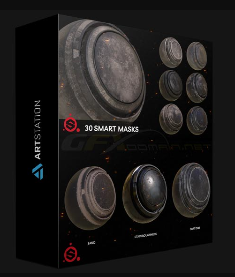 ARTSTATION – 30 SMART MASKS FOR SUBSTANCE PAINTER BY ELSI