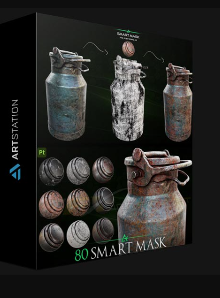 ARTSTATION – 80 HIGH-DETAIL SMART MASK – TEXTURING ESSENTIAL