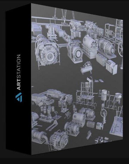 ARTSTATION – INDUSTRIAL KITBASH – 150 MODELS WITH UVS BY JUUSO VOUTILAINEN