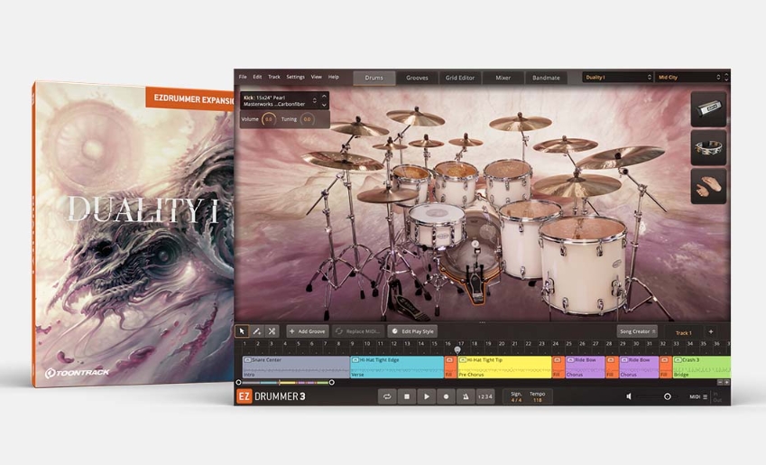 Toontrack Duality I EZX [EZDrummer, Superior Drummer]