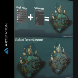 ARTSTATION – STYLIZED TEXTURE GENERATOR FOR SUBSTANCE PAINTER BY ANTON RABARSKYI (Premium)