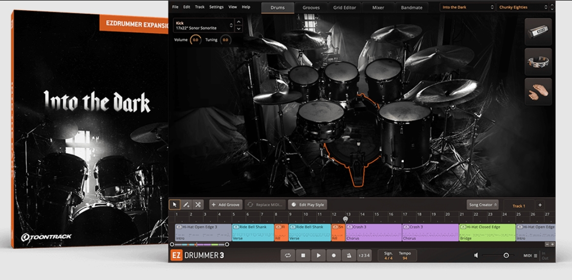 Toontrack Into the Dark EZX [Superior Drummer, EZDrummer]