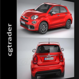 CGTRADER – FIAT 500X SPORT 2020 3D MODEL (Premium)