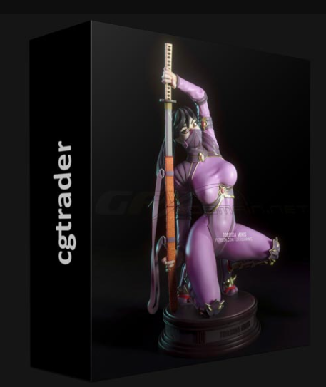 CGTRADER – SARA – SCI-FI NINJA GIRL 3D PRINT MODEL