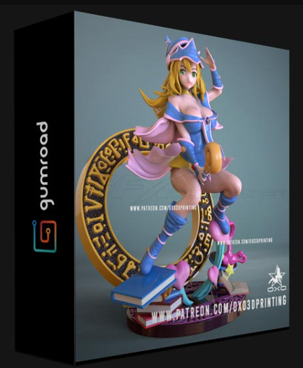 GUMROAD – DARK MAGICIAN GIRL FROM YU-GI-OH 3D PRINT STL MODEL SFW AND NSFW 