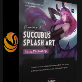 WINGFOX – DRAWING A SUCCUBUS SPLASH ART USING PHOTOSHOP (Premium)