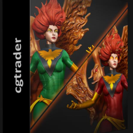 CGTRADER – JEAN AND DARK PHOENIX 3D PRINT MODEL (Premium)