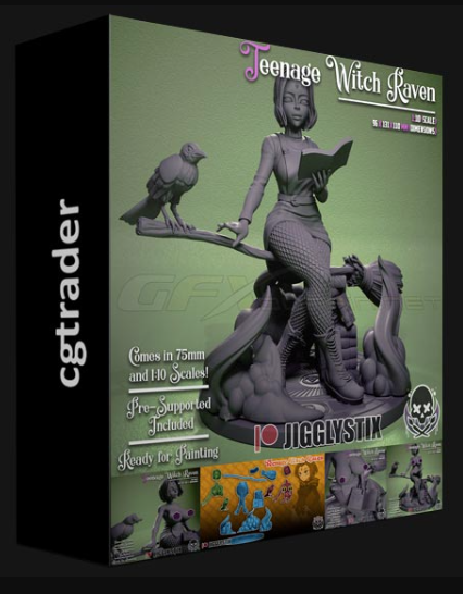 CGTRADER – RAVEN THE TEENAGE WITCH 3D PRINT MODEL