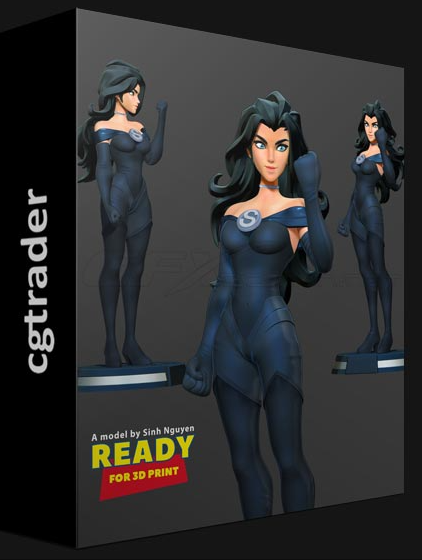 CGTRADER – SUPERWOMAN STYLIZED 3D PRINT MODEL