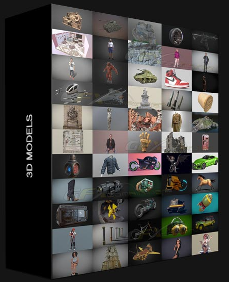 PBR GAME 3D MODELS BUNDLE 1 NOVEMBER 2022