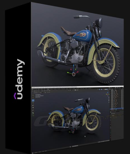 UDEMY – BLENDER 3 MOTORCYCLE CREATION