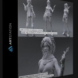 ARTSTATION – AAA GAME CHARACTER CREATION COURSE PART1 – HIGH POLY BY FASTTRACK TUTORIAL (Premium)