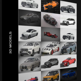 CAR 3D MODELS BUNDLE NOVEMBER 2022 (Premium)